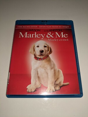 Marley  Me (Blu-ray DVD combo, Bad Dog Edition) - Tested! Free Shipping!!