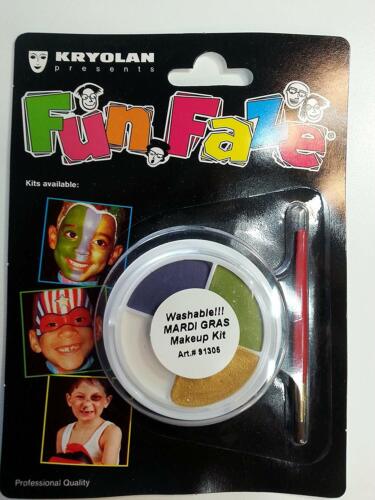 Kits de maquillaje Kryolan Fun Faze lavable 4 colores rueda con cepillo maquillaje de Halloween - Imagen 6 de 6