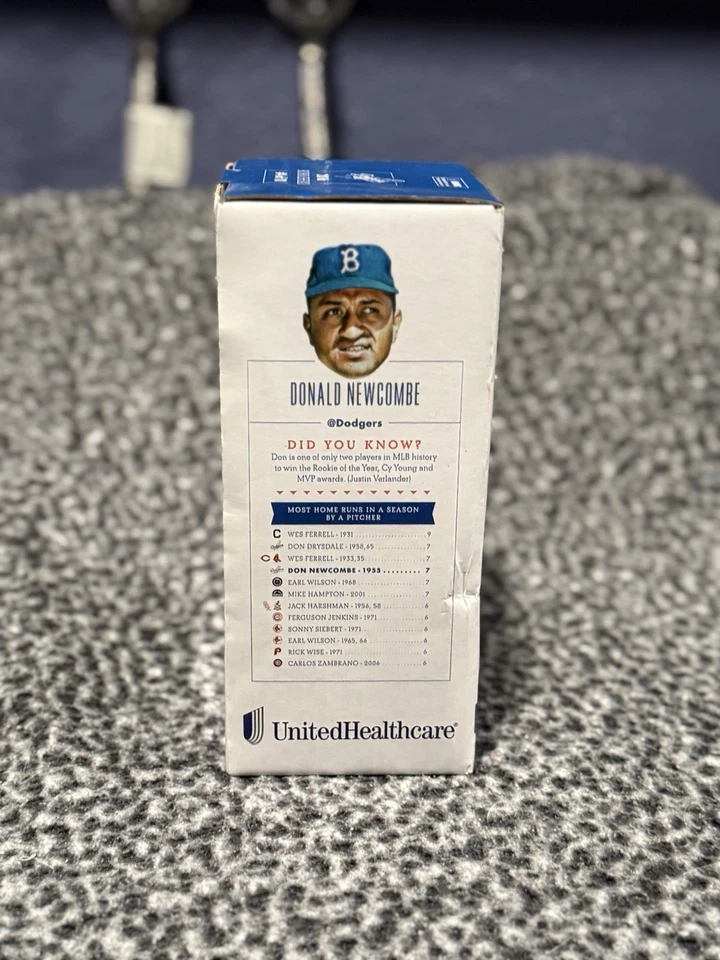 DON NEWCOMBE Bobblehead 2016 Brooklyn Dodgers #36 MLB LA Dodgers NEW - Image 2 of 4