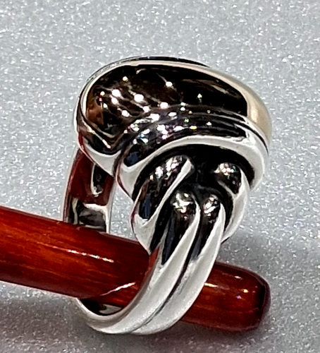 James Avery Sterling Silver 14k Large Knot Ring Gold Dome Size 6.5 Weight 17.4g - 第 21/24 張圖片