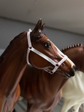 light pink  white model horse halter
