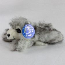 Vintage MJC Purr-fection 1992 Husky Wolf Dog Plush Stuffed Animal Toy