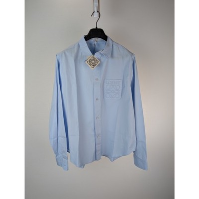 Loewe Anagram Debossed Shirt in Light Blue BNWT 41