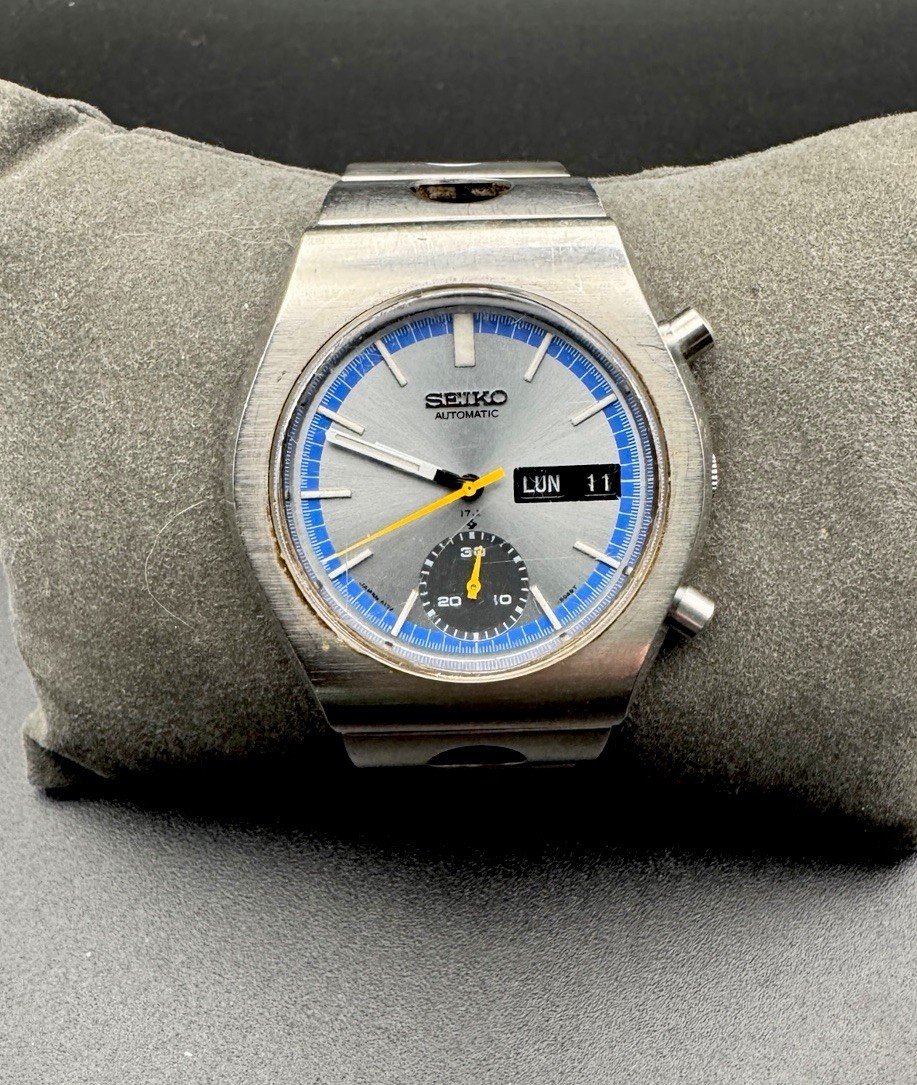 40mm Retro 6139-8029 Sports Vintage Seiko Rally Watch Chronograpgh Racer Men's - vintagewatches.pk