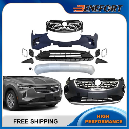 For 2021 2022 2023 Buick Envision Front Bumper Cover Kit W/o Sensor Holes