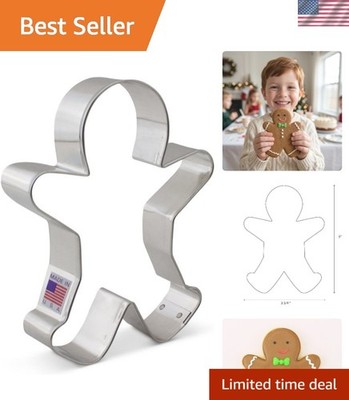Classic 5-1/4'' Gingerbread Man Cookie Cutter   Family-Owned, Holiday Essential