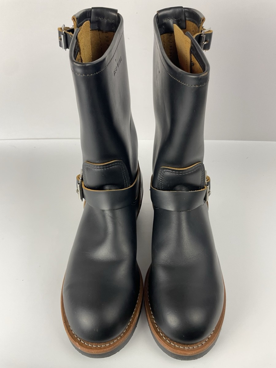 【美品】RED WING 9268 7 1/2 Red Wing 9268 Engineer Boots Klondike Leather Black Steel Toe Size
