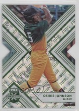 2018 Panini Elite Extra Edition Status Emerald Die-Cut 24/49 Osiris Johnson 6fs
