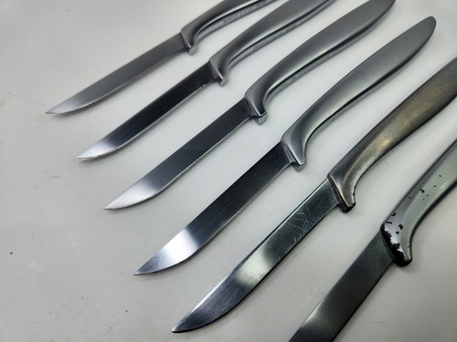 Vintage GERBER Legendary Blades MIMING Steak Knives Stainless Steel MCM Set Of 6 - Picture 4 of 10