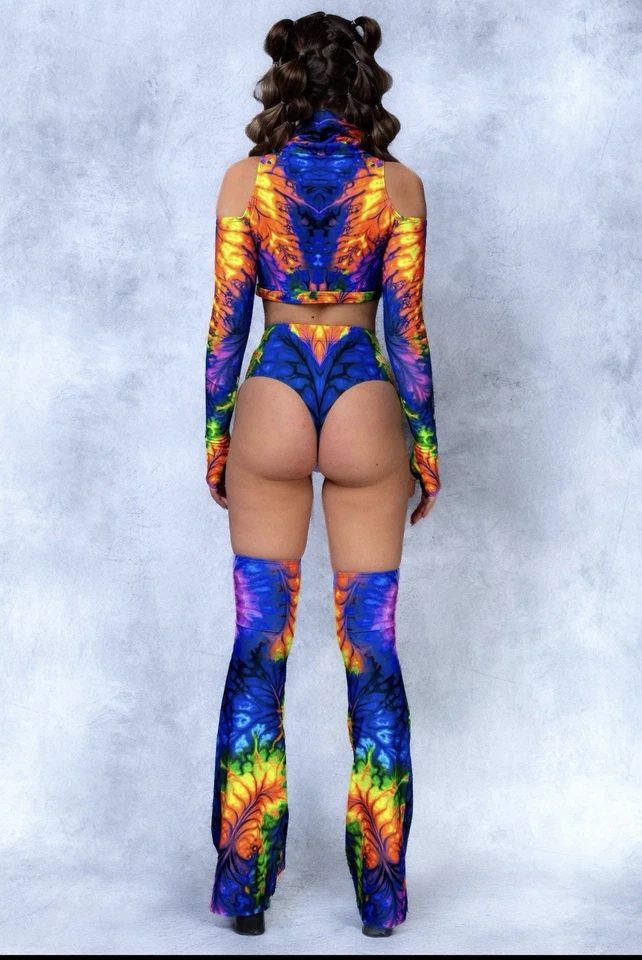 Disfraz de festival Candy Catz perfecto para festivales Burning Man - rápido EE. UU. Envío Foto 2 de 4