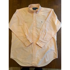 Polo Ralph Lauren Men's Yarmouth Peach Oxford Button-Down Shirt - Size 16-32/33