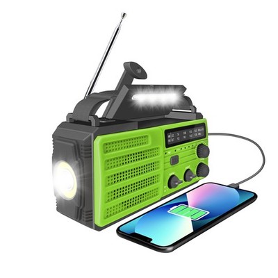 8000mah Solar Radio Kurbelradio Tragbares AM/FM LED Lampe USB Handyladefunktion