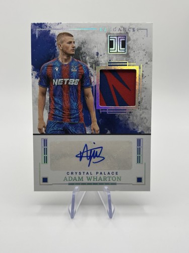 2024-25 Panini Impeccable Premier League Adam Wharton Elegance Patch Auto /49