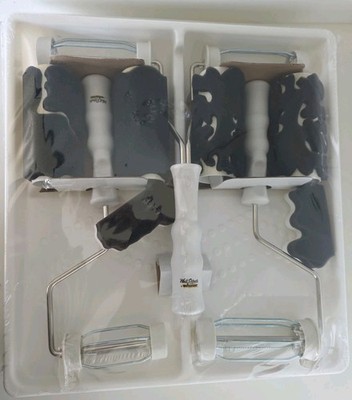 Wall Magic Effects Faux Finish Paint Roller Kit Double Tray Wagner VTG NEW NIP