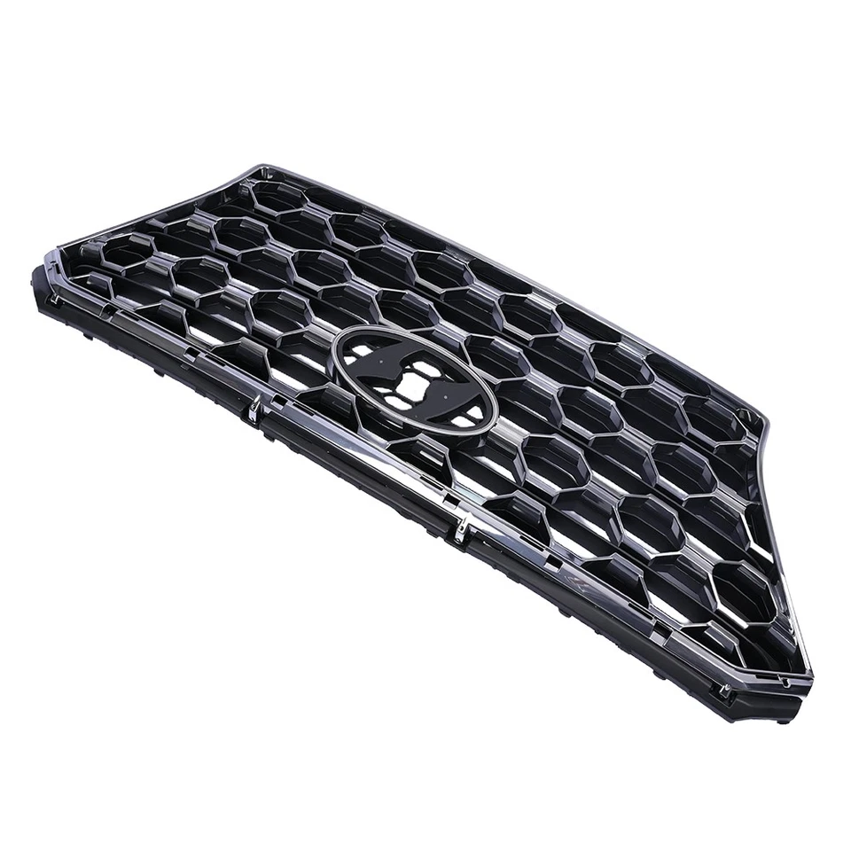 New Front Bumper Grille BLACK Without Camera For 2019 2020 Hyundai Santa Fe Foto 3 de 4