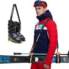 Ski Carrier Strap, Snowboard, Pole and Boot Carry Sling Band Kit for Family M...