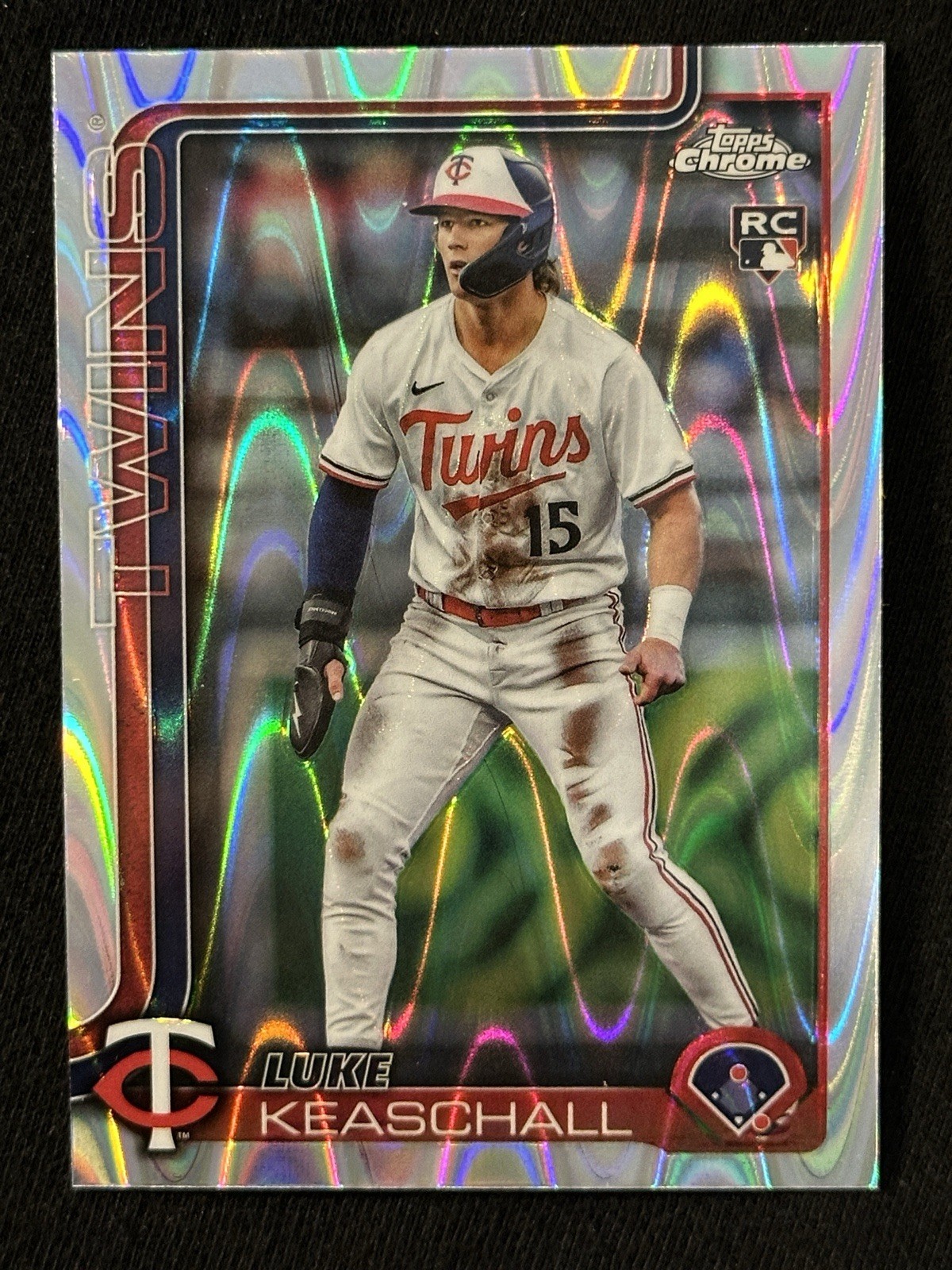 2025 Topps Chrome Update Series Luke Keaschall RC Raywave Refractor #USC106