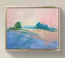 Original Impressionist Painting 14x11 inch on Canvas-Signed by Artist