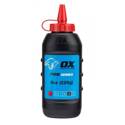 OX Tools OX-P025701 Pro Red Chalk Line Nachfüllpackung - 226 g/8 Unzen