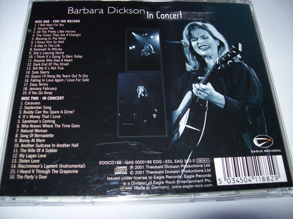 DoCD - Barbara Dickson - For the Record - (+ B.D. In Concert) - Bild 2 von 2