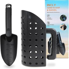 Sand Scoop for Metal Detecting, Metal Detector Tools Heavy Duty Digging Shovel a