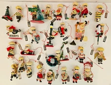 27 Hershey's Chocolate Christmas Elf Ornaments Kurt Adler With Tags ~1993 - 2006