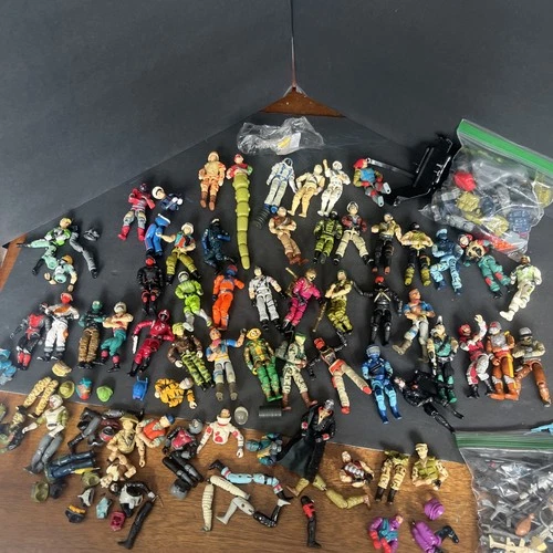 Lot Over 45 GI Joe Figures From The 80s - Tons Of Accessories