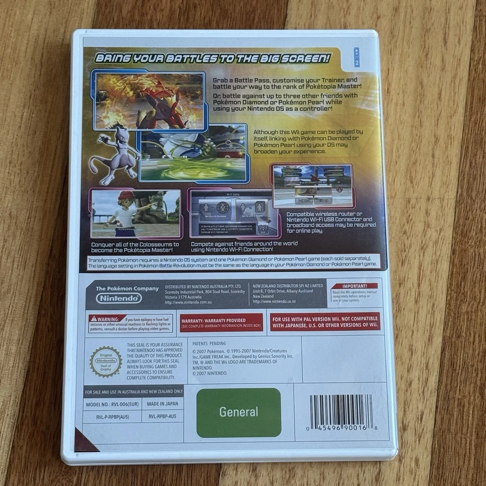 Pokemon Battle Revolution Nintendo Wii Game without Manual PAL Pokémon - Image 2 of 4