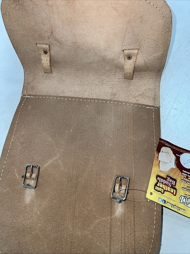 New Tough 1 Brown Leather Split Saddle Bag #61-4304 G-502 - Picture 5 of 12
