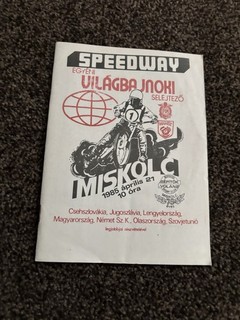 World Champs Qr Speedway Programme Miskolc Hungary 21/4/1985