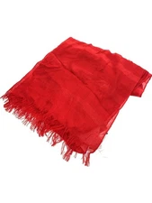 ARIANNA Silk Stole Red Solid Women’s 60x190cm