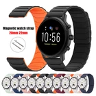 20mm 22mm Magnetic Silicone Watch Strap -  Quick Release Band for Smart Watches