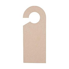 Pronty Bare Wood MDF 10x25cm Door Hanger - Open Edge