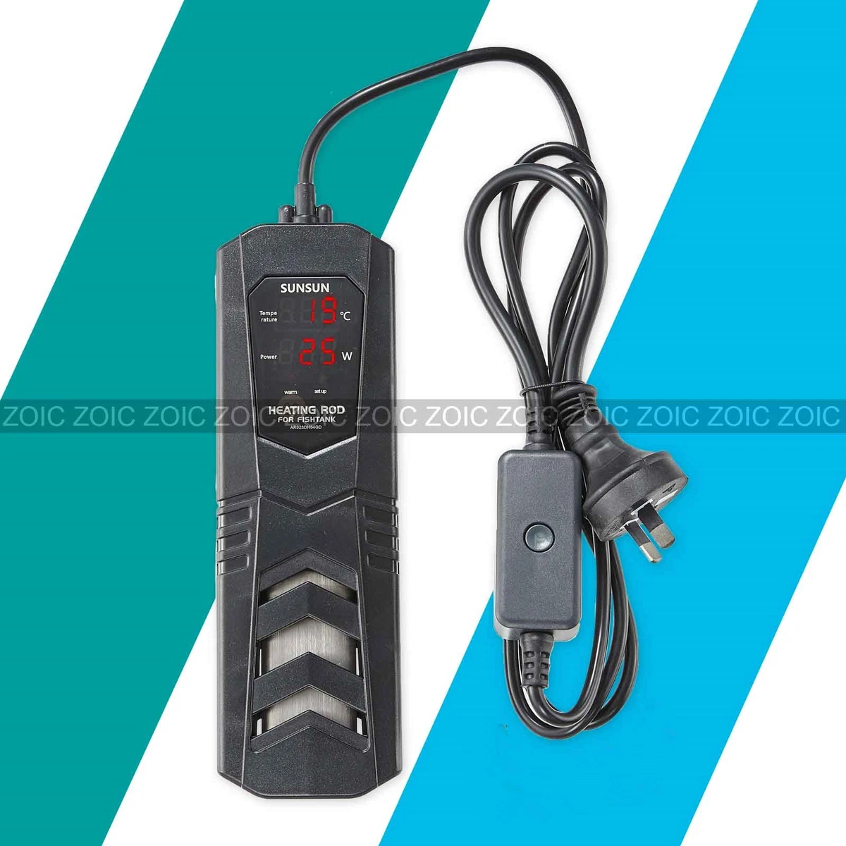 100-1000W Aquarium Heater Rod Fish Tank Submersible With Visible LED Display