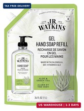 J.R. Watkins Hand Soap Refill, Aloe and Green Tea 34 fl Ounce
