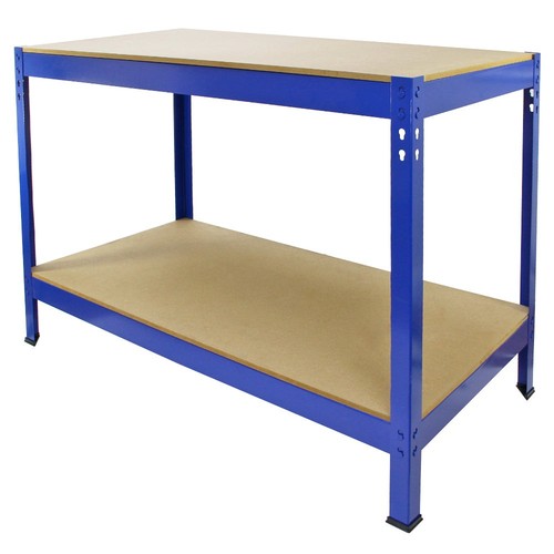 Workbench Garage Table Metal Storage Shelving DIY Tools Heavy Duty Work Bench - Picture 1 of 6
