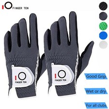 New Mens Golf Gloves Rain Wet Hot Weather Grip Left Right Hand Lh Rh 2 Pack US