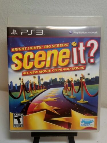 Scene It: Bright Lights Big Screen - Sony PlayStation 3 PS3 Complete CIB - Mint - Afbeelding 1 van 4