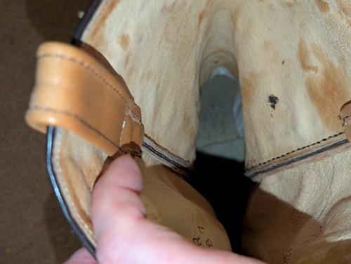 VINTAGE DAN POST PHOENIX BRAUN LEDER SPITZ ZULAUFEND COWBOY STIEFEL PHOENIX - Bild 13 von 14