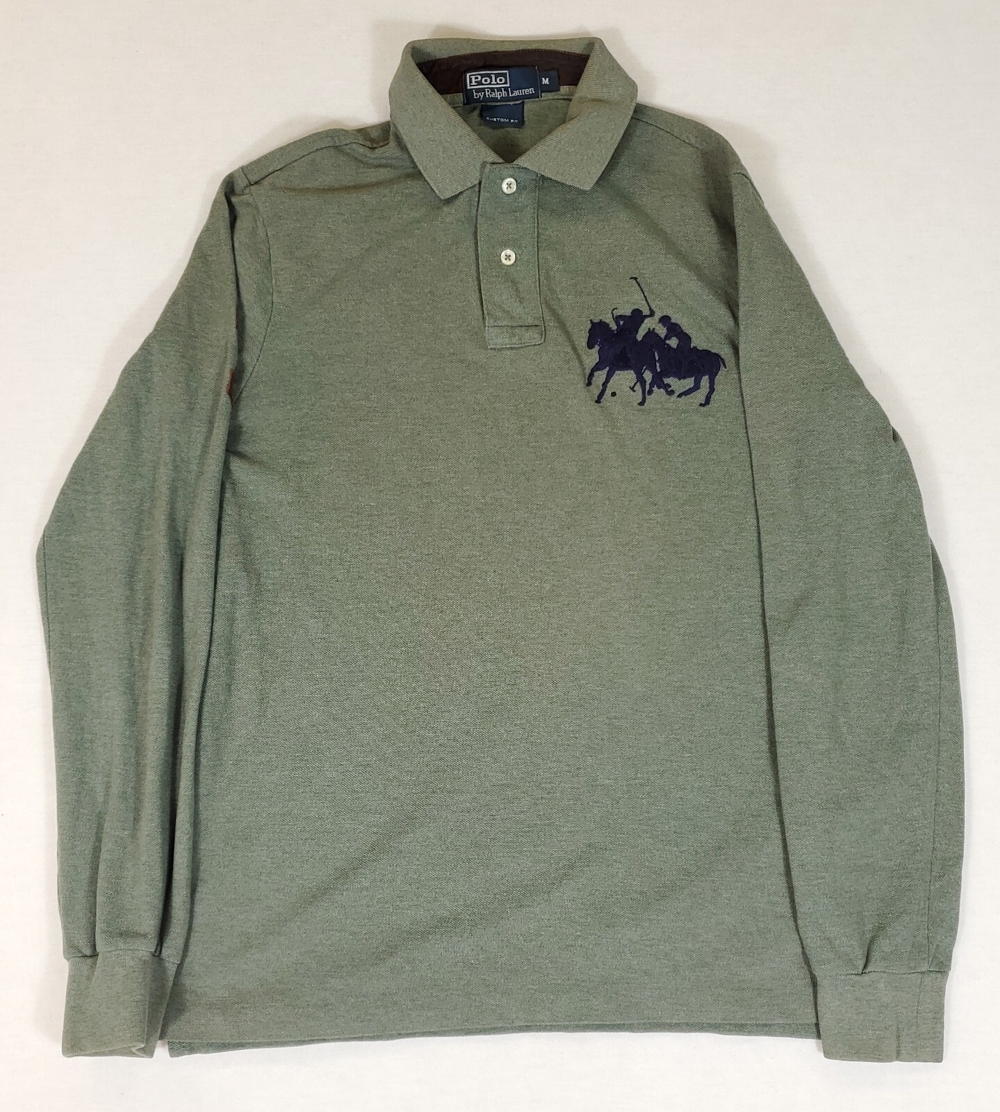 Polo Ralph Lauren Dual Match Big Pony Custom Fit Pullover Camicia Uomo M