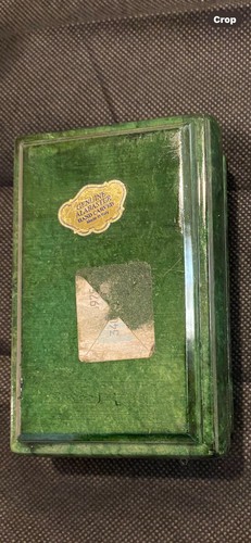 1970’s Vintage Italian Hand Carved Green Alabaster Hinged Box - Picture 4 of 7