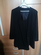 Vestito a tubino con giacca da donna nero. In pefette condizioni