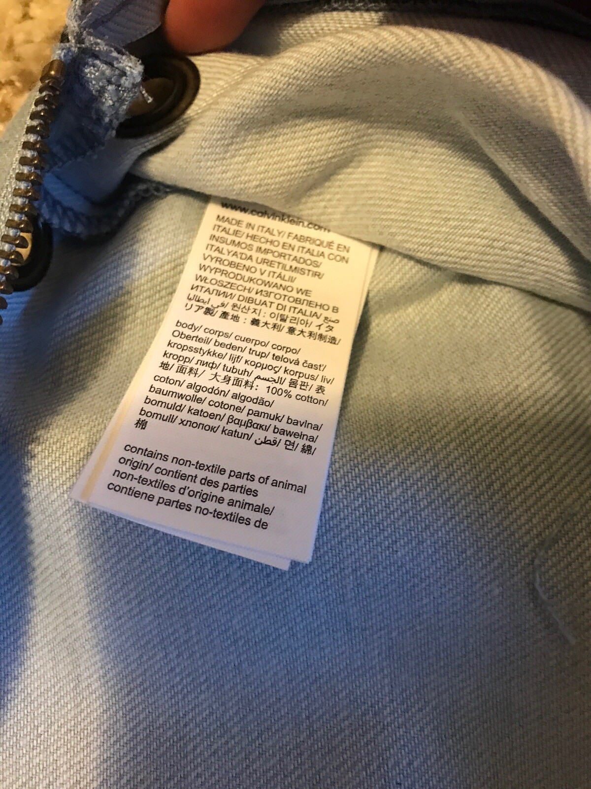 Calvin Klein Jeans EST.1978 landscape New York Car bag Raf Simons American