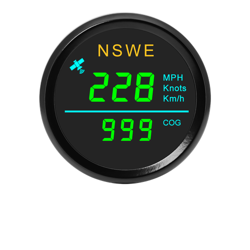 2" 52mm Digital GPS Speedometer Odometer Gauge Waterproof for Boat Car Marine - Picture 4 of 10