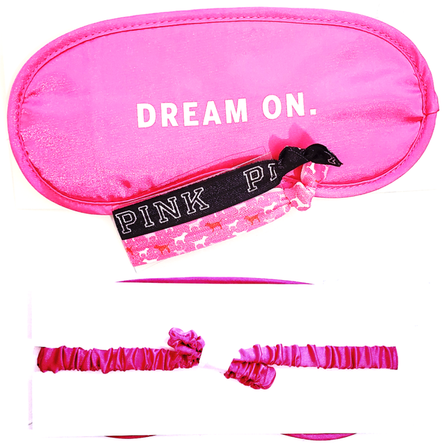 Victoria's Secret PINK COZY SLEEP MASK DREAM IN PINK 10 MORE MINUTES