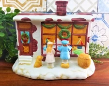 Christmas Around the World Lighted Toy Shop Figurine Taiwan Children Wish List