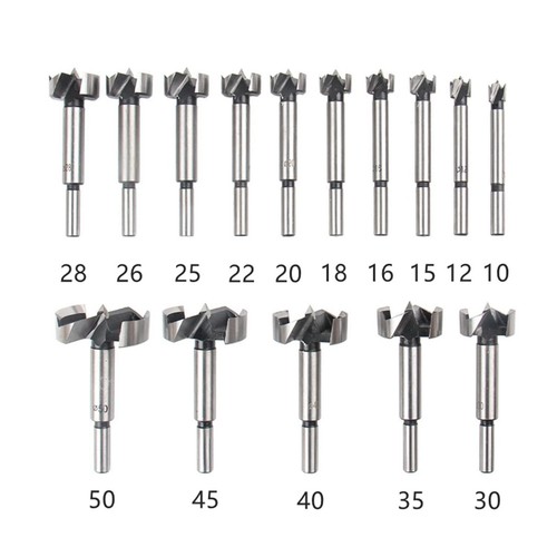 15tlg 10-50mm Forstnerbohrer Satz Forstnerbohrer Set Holzbohrer Holzkasten NEU - Bild 4 von 18