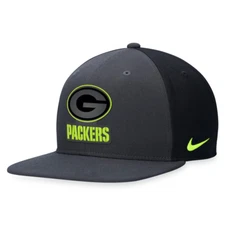 Green Bay Packers Nike Volt Snapback Hat Cap Men's Adjustable NFL GO Pack GO GB