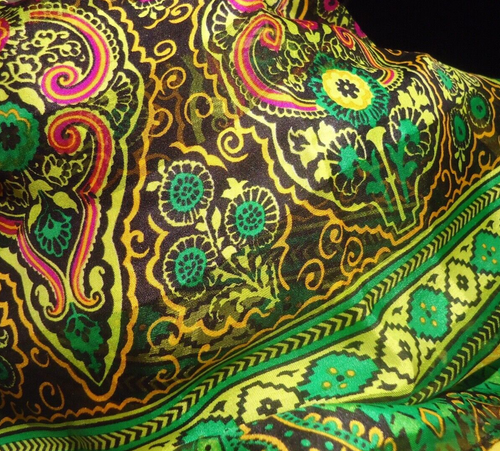 #2 VINTAGE NORDSTROM ITALY 1Women's 100% Silk SCARF Size-60x16 in - Picture 6 of 9