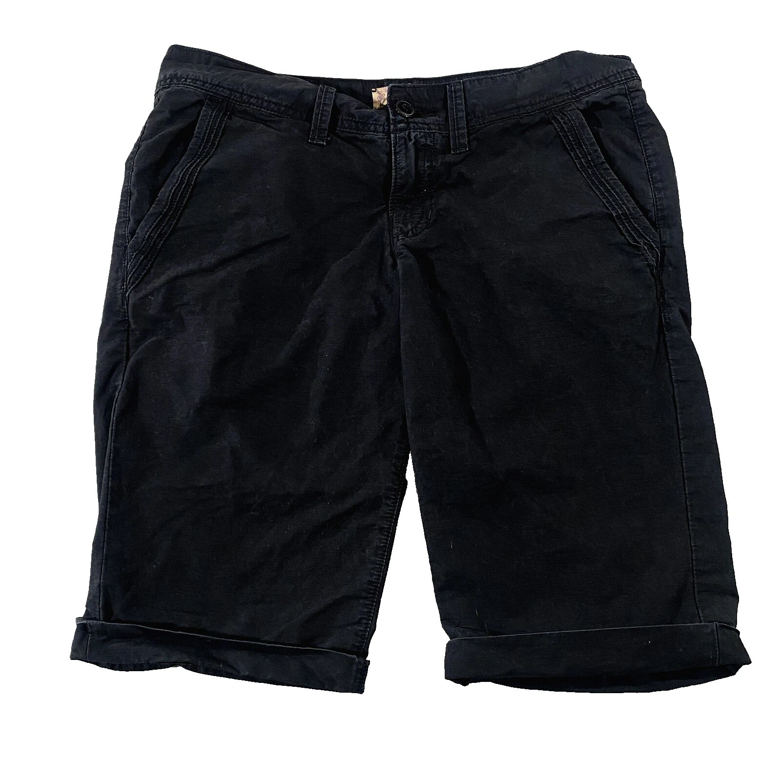 Pantalones cortos sólido Lucky Brand Negro para Mujeres